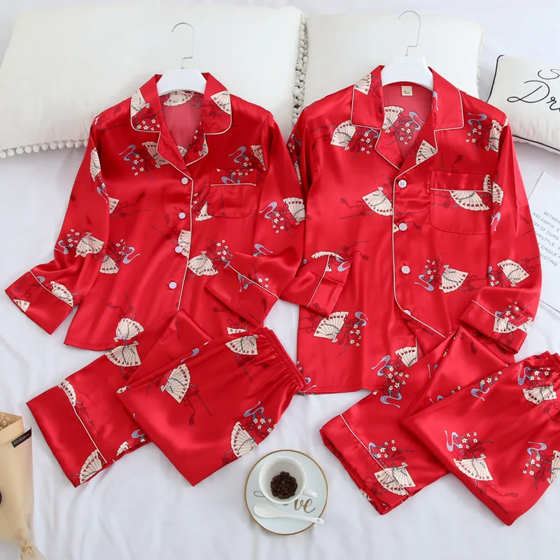 

FZSLCYIYI одежда для сна для пар, семейная Пижама, Ночной костюм для влюбленных, мужская и женская Повседневная Домашняя одежда, Пижамный костюм,...