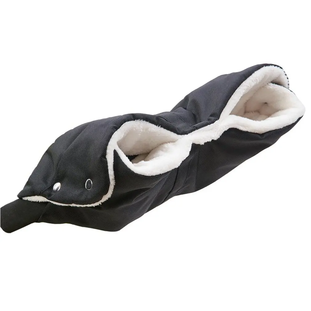 

Durable Baby Stroller Warm Gloves Winter Windproof And Cold-proof Plus Fluffy Thick Wool Stroller Gloves