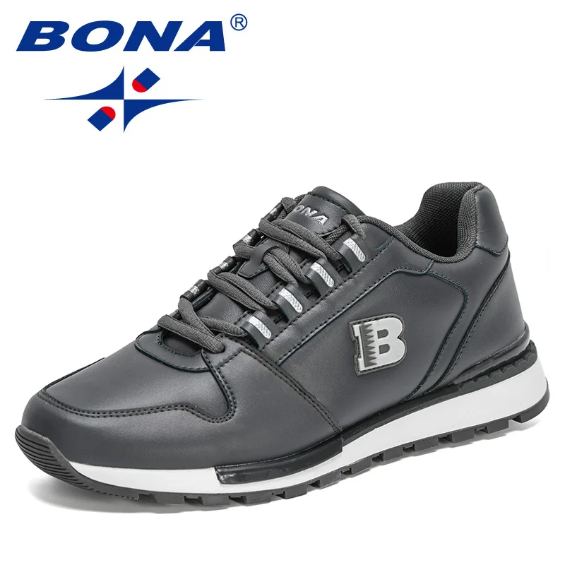 BONA 2021 New Designers Popular Sneakers Lightweight Men Sport Shoes Jogging Footwear Man Walking Shoes Male Zapatos De Hombre