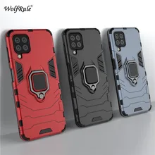 For Cover Samsung Galaxy A22 Case for Samsung A22 Capas Ring Holder Stand Magnetic Armor Case For Samsung M12 M32 M52 A22 Fundas