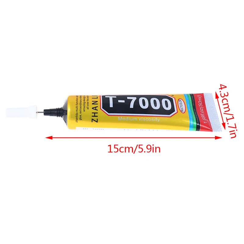 

50 Ml T-7000 Adhesive Glue Black For Mobile Phone Glass Lens LCD Jewelry Repair high quality