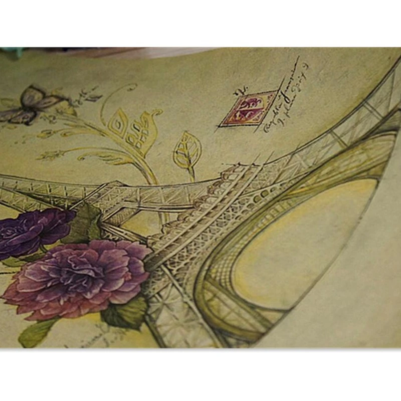 Креативная классическая винтажная бабочка париж эйфелева кровь картина для