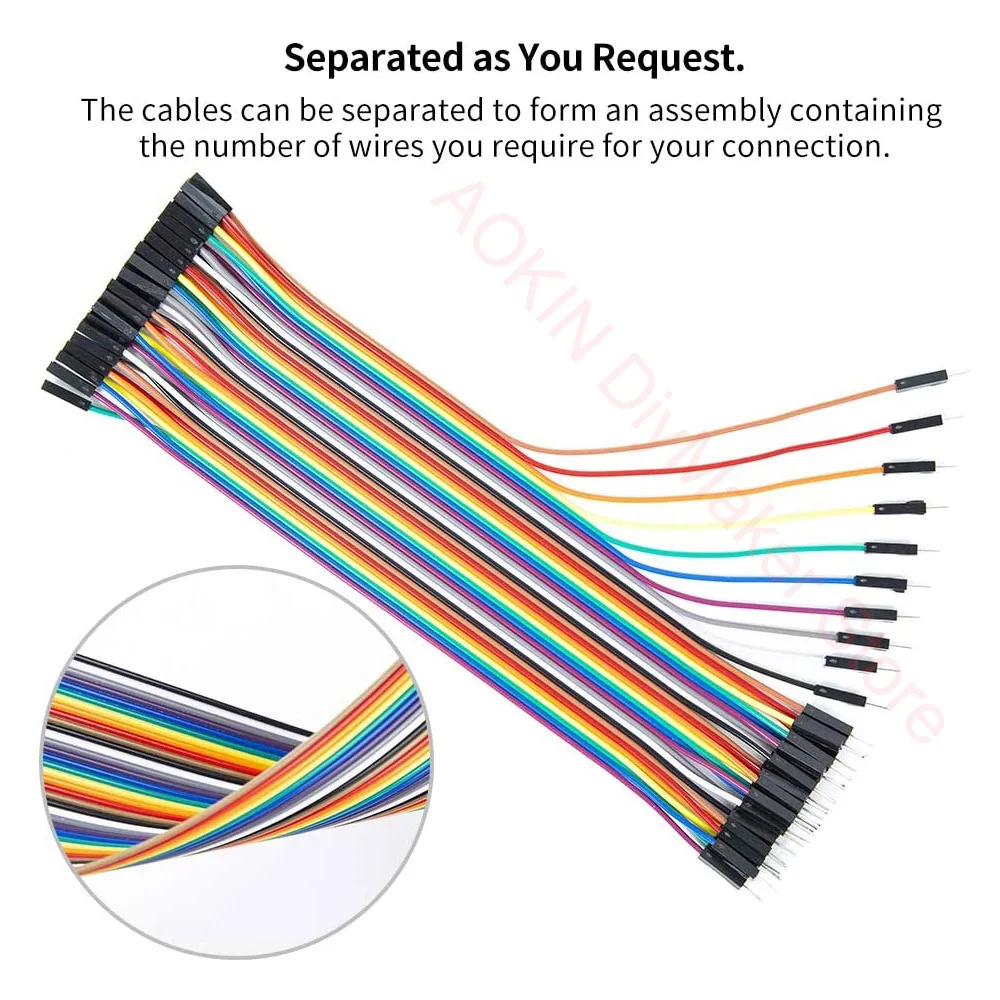 Cable for Dupont line 120pcs 20cm male to female jumper wire Dupont cable for Arduino DIY KIT female male wire jumper 2.54mm