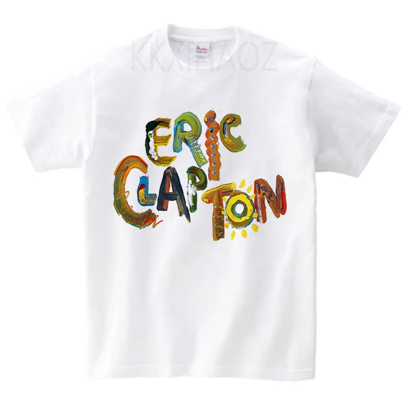 

2021 летняя футболка с принтом Эрик Клэптона, Детская Хлопковая футболка, футболка с музыкой, футболки для мальчиков и девочек, детская одежда...