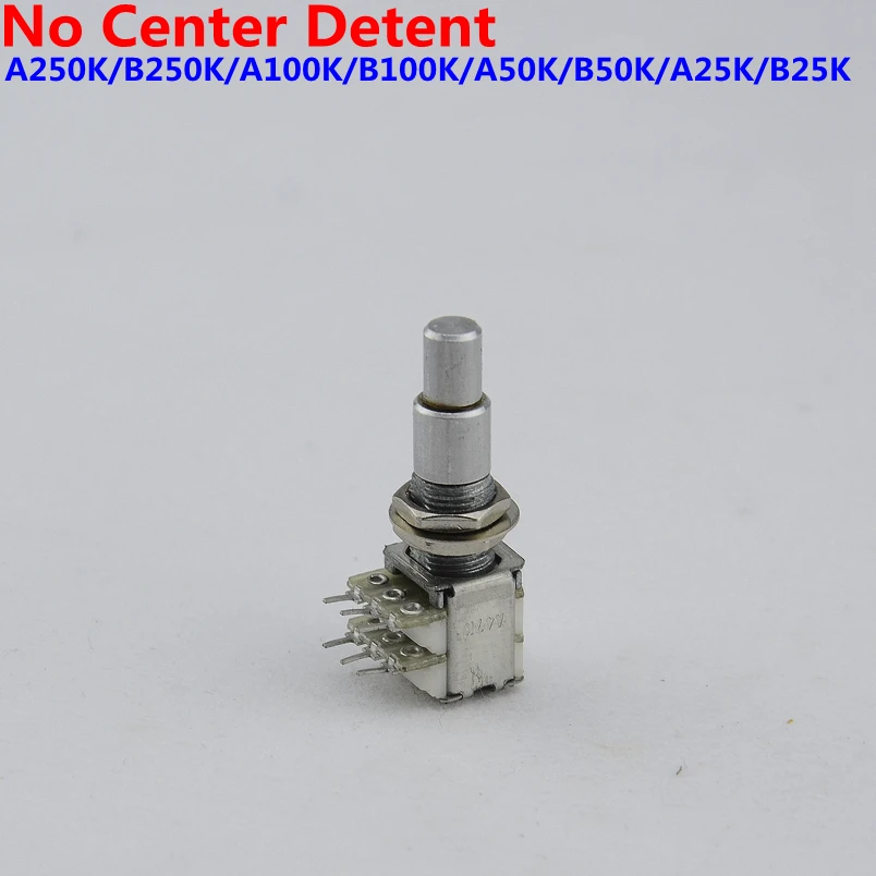 

【Made in Korea】1 Piece Alpha Stacked Dual Concentric Potentiometer(POT) No Center Detent ( #1121 ) Guitar Accessories