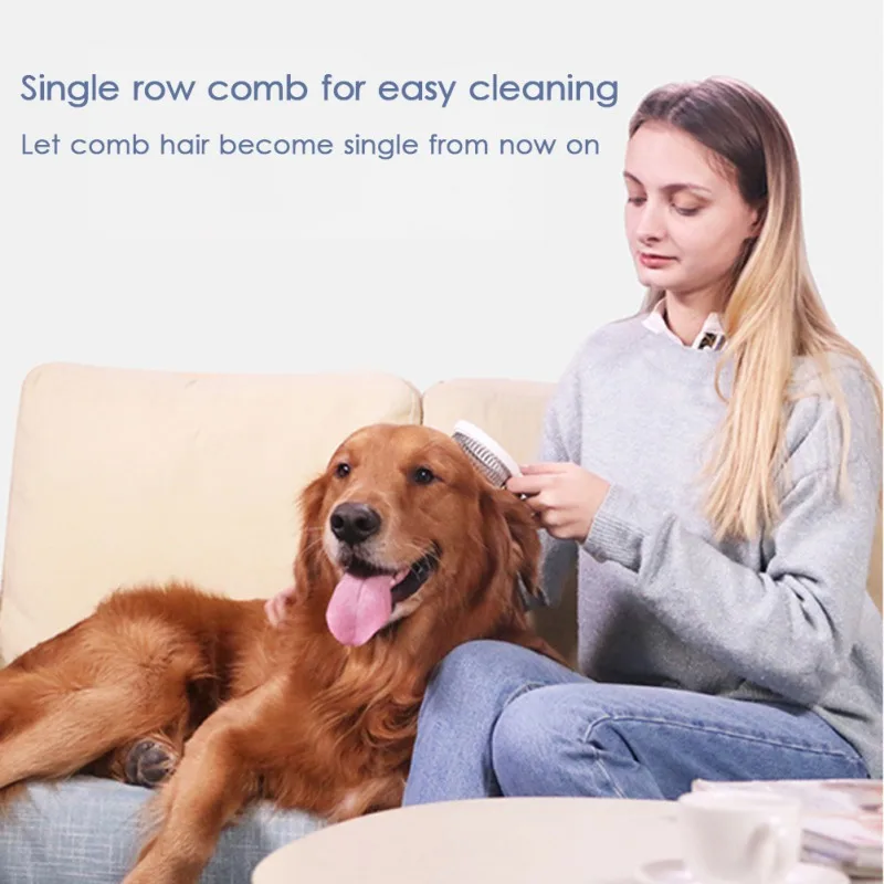 

3 Colors Beauty Cat Comb Pet Dog Brush Single-Row Ring Comb Magnifying Glass 360 Massage Cat Grooming Supplies
