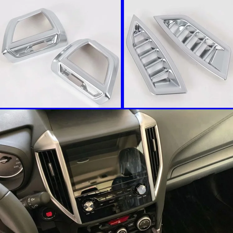 

Для Subaru Forester SK 2018 2019 крышка выпускного отверстия вентиляционного отверстия фоторамка декоративный акцент Стайлинг
