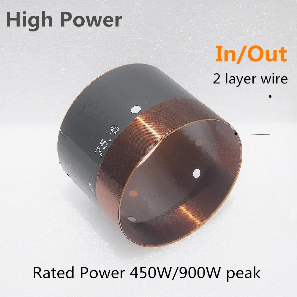 75 5 мм Динамик НЧ динамик по индивидуальному заказу звуковая катушка наушников 3