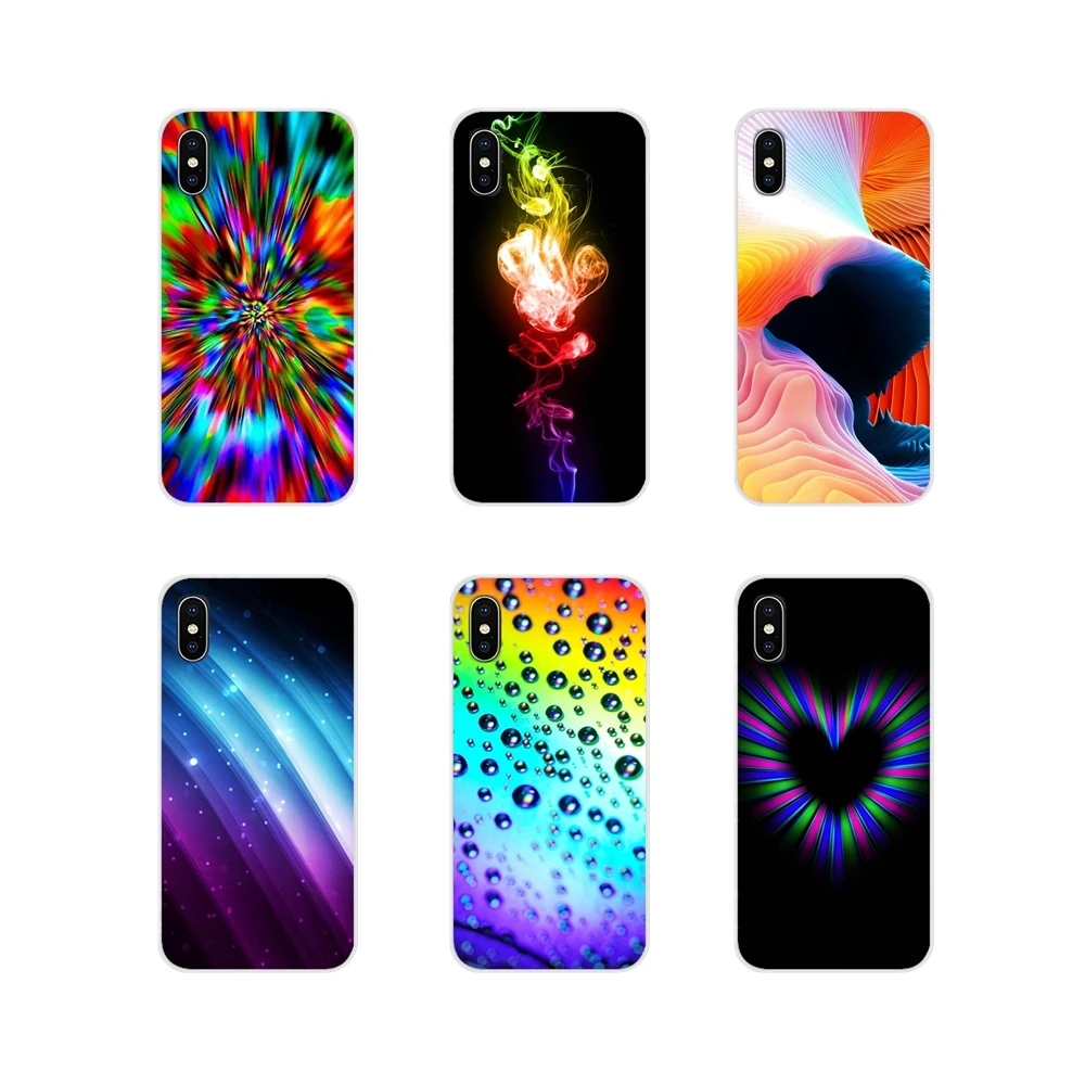 Мягкий ТПУ чехол радужной реакции Оптическая иллюзия для huawei G7 G8 P7 P8 P9 P10 P20 P30 Lite Mini