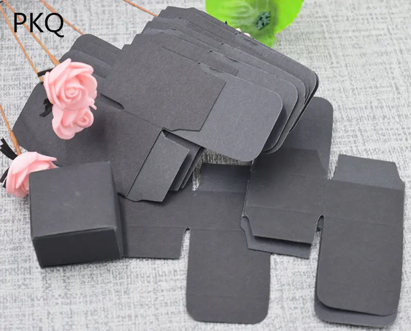 5 шт. белая черная крафт-бумага картонная бумажная коробка маленькие