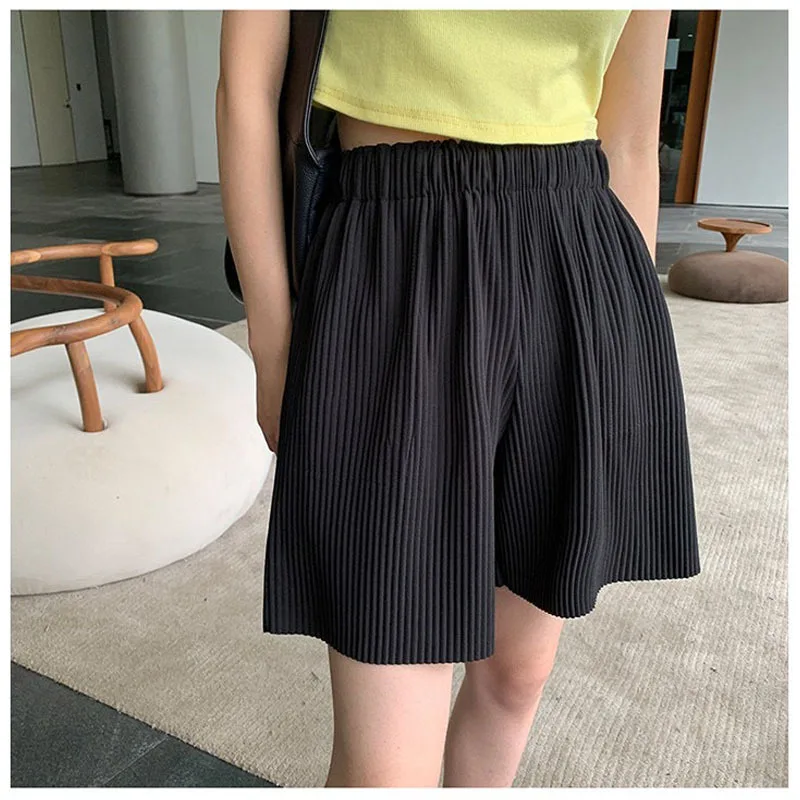 

Streetwear Shorts Women Fitness Korean Summer 2020 Woman High Waist Wide Leg Cargo Women's Shorts Feminino with Pocket
