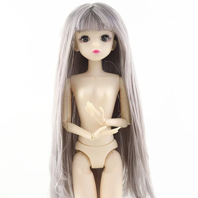 STYLE 13 1/6 BJD куклы 20 шарниров куклы 4D глаза 30 см кукла длинные волосы парик женский голый обнаженный тело куклы игрушки для девочек игрушки для детей - Цвет: STYLE 13
