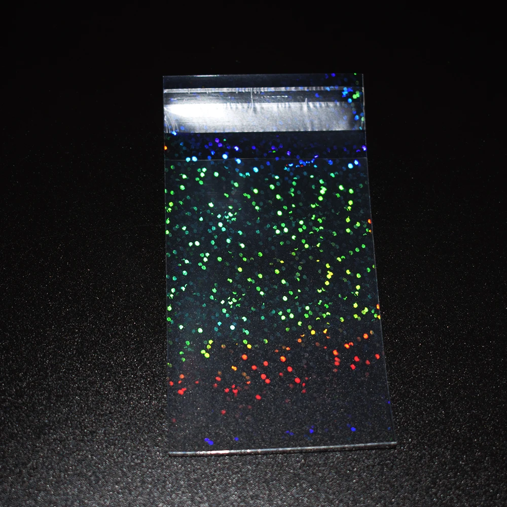 100pcs 57x87mm Seal Small Dots Card Transparent Laser Clear Sleeves Korea Idol Photo Protector Trading Cards Shield Cover | Спорт и