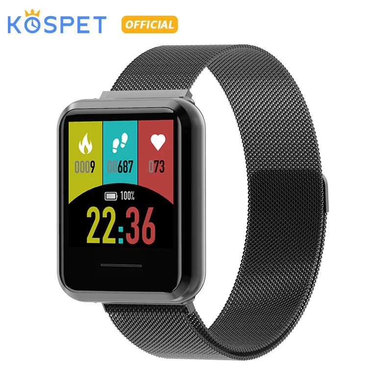 Смарт-часы KOSPET DK08 с ремешком из нержавеющей стали, английская версия, спортивный режим, Bluetooth, IP67, водонепроницаемые Смарт-часы для мужчин, для IOS, Android