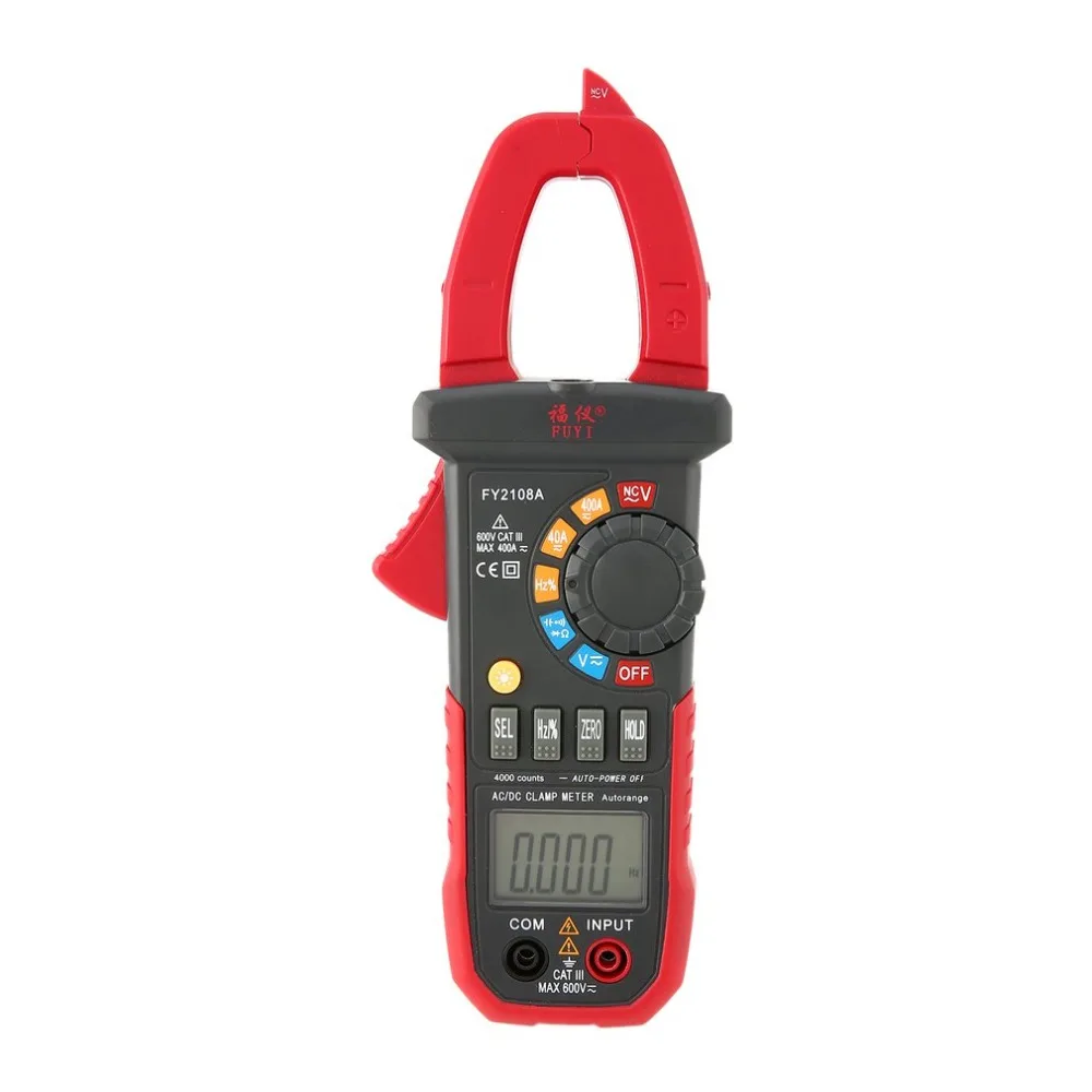 Ручной цифровой клещи мультиметр AC/DC Вольт Ом темп тока Напряжение NCV тестер