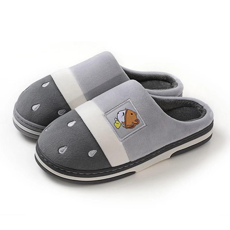 Домашние хлопковые тапочки TZLDN Men'S теплые плюшевые для спальни мягкие гостиной