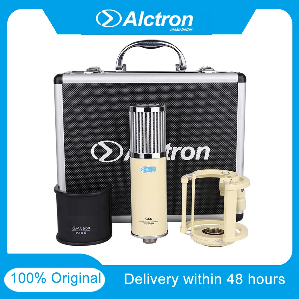 Alctron CK6 высокопроизводительный конденсаторный микрофон с 34 мм большой золотой