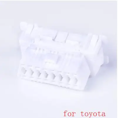 for Toyota white Автомобильный диагностический разъем OBD с кабелем женский источник питания тест OBD2 16Pin гнездовой разъем для Toyota KIA VW - Название цвета: for Toyota white