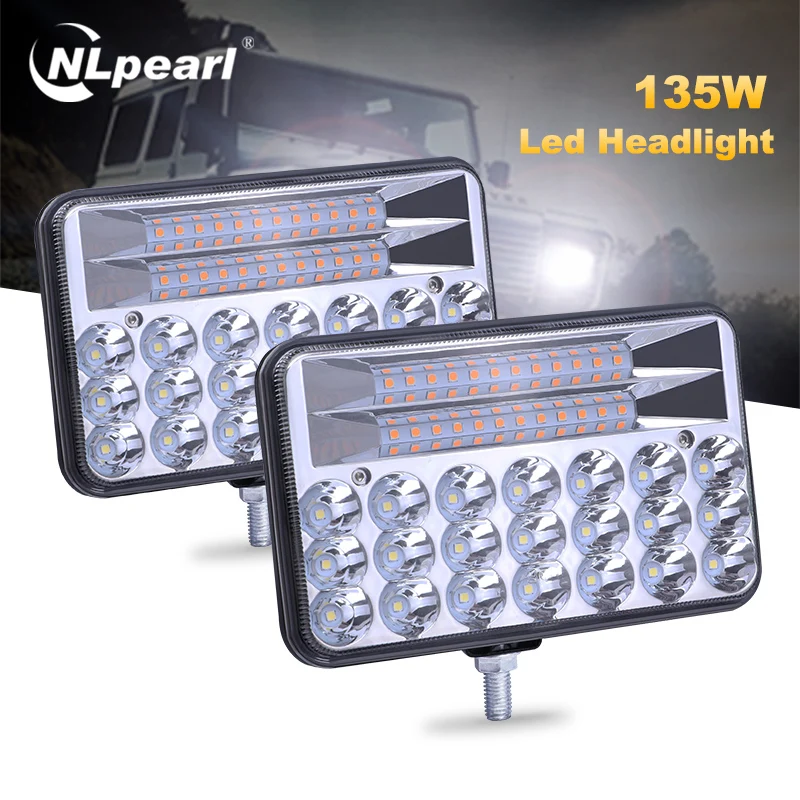 Nlpearl 6 дюймов 135W Светодиодный светильник бар/рабочий H4 светодиодный закладная