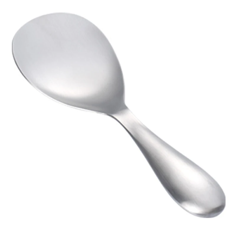 

Kitchen Supplies Rice Spoon Matte Brushed Dish-separating Meal Spoon Kitchen Tools 304 Stainless Steel Rice Spoon