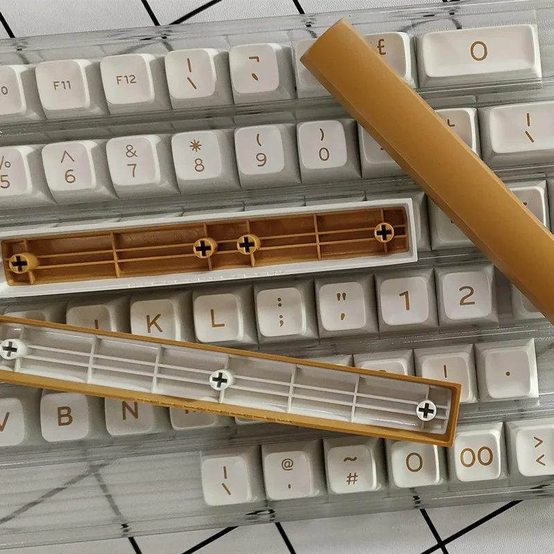 Мерцающая белая клавиатура с профилем SA 172 клавиш ABS Keycap Sooth Hand Feeling для