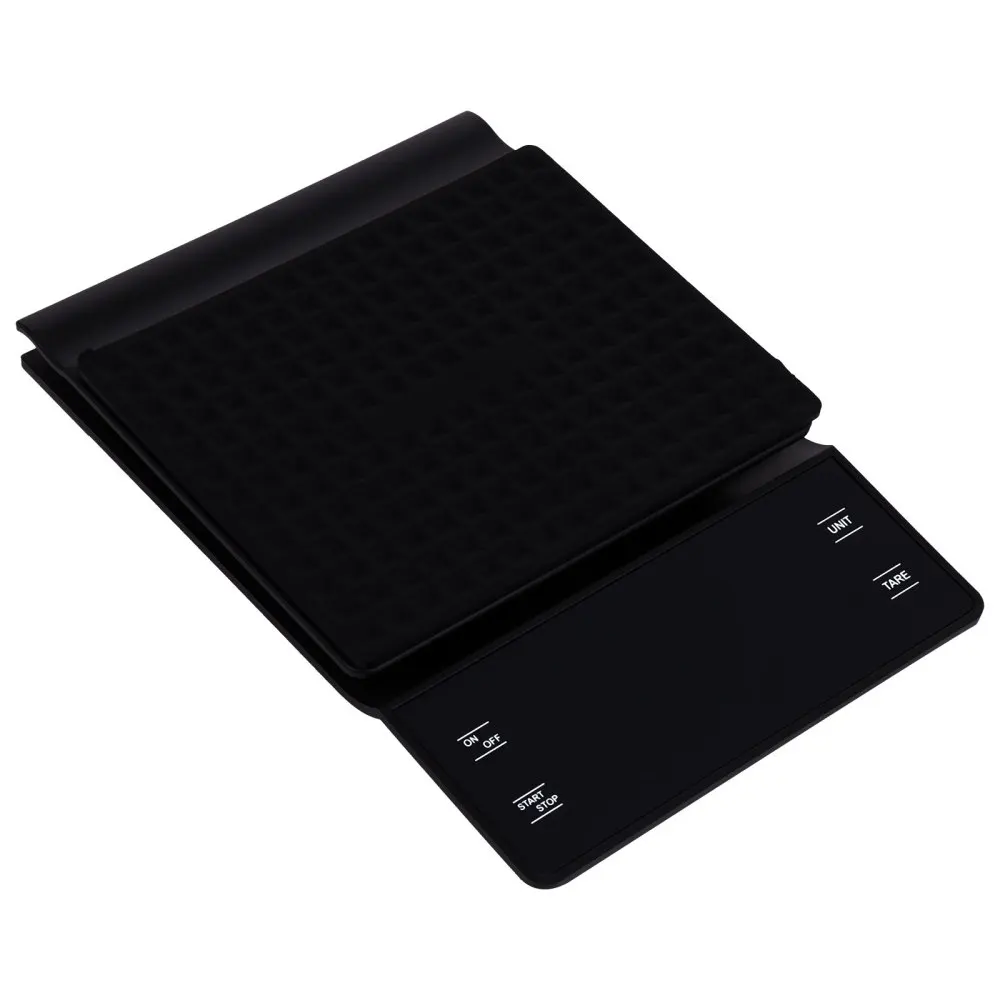 

3kg/0.1g Electronic Coffee Scale with Timer High Accuracy Digital Kitchen Scale Timer Coffee Weight Balance without Battery (Bla