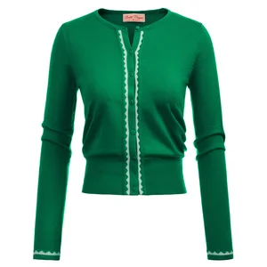 Женское трикотажное пальто, верхняя одежда, осенняя одежда, длинный рукав, вырез лодочкой, на пуговицах, с разрезом, контрастный цвет, куртка-кардиган, приталенное пальто для женщин