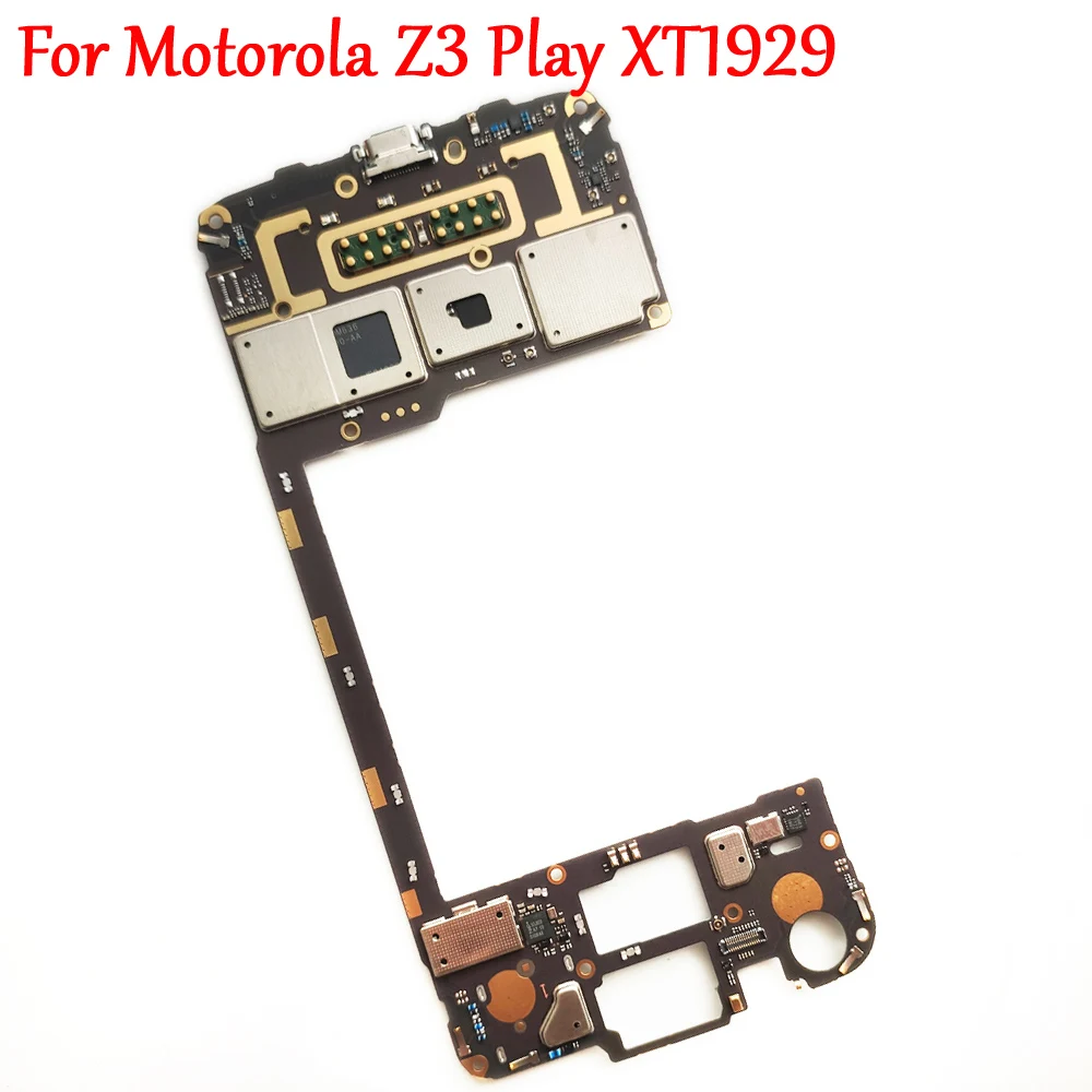 Полная работа оригинальная разблокированная материнская плата для Motorola MOTO Z3 Play