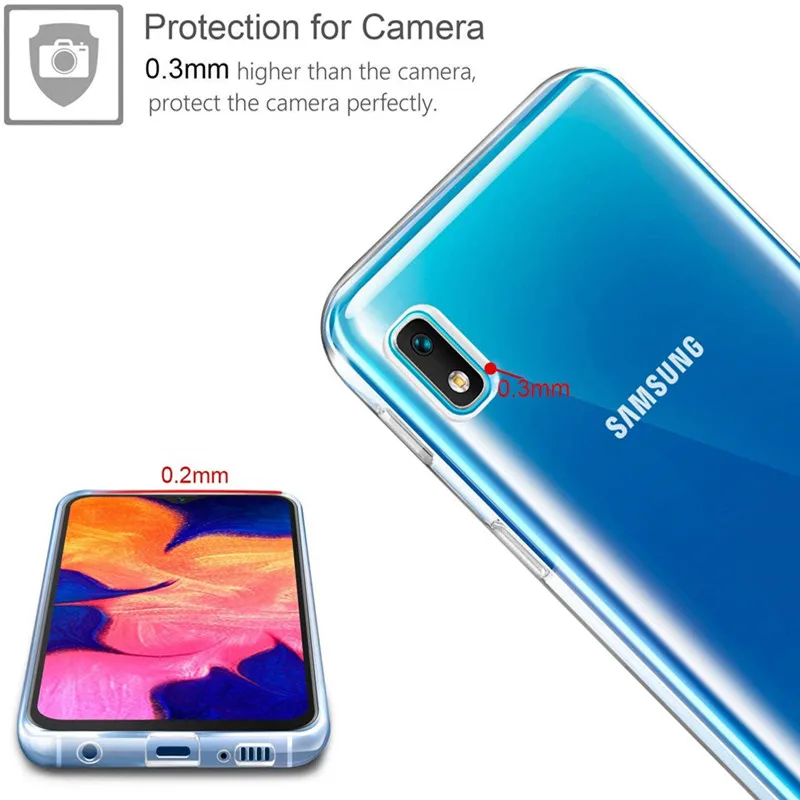 Тонкий чехол для телефона s samsung Galaxy A10 SM-A105F/DS прозрачный мягкий A 10 A105 силиконовый