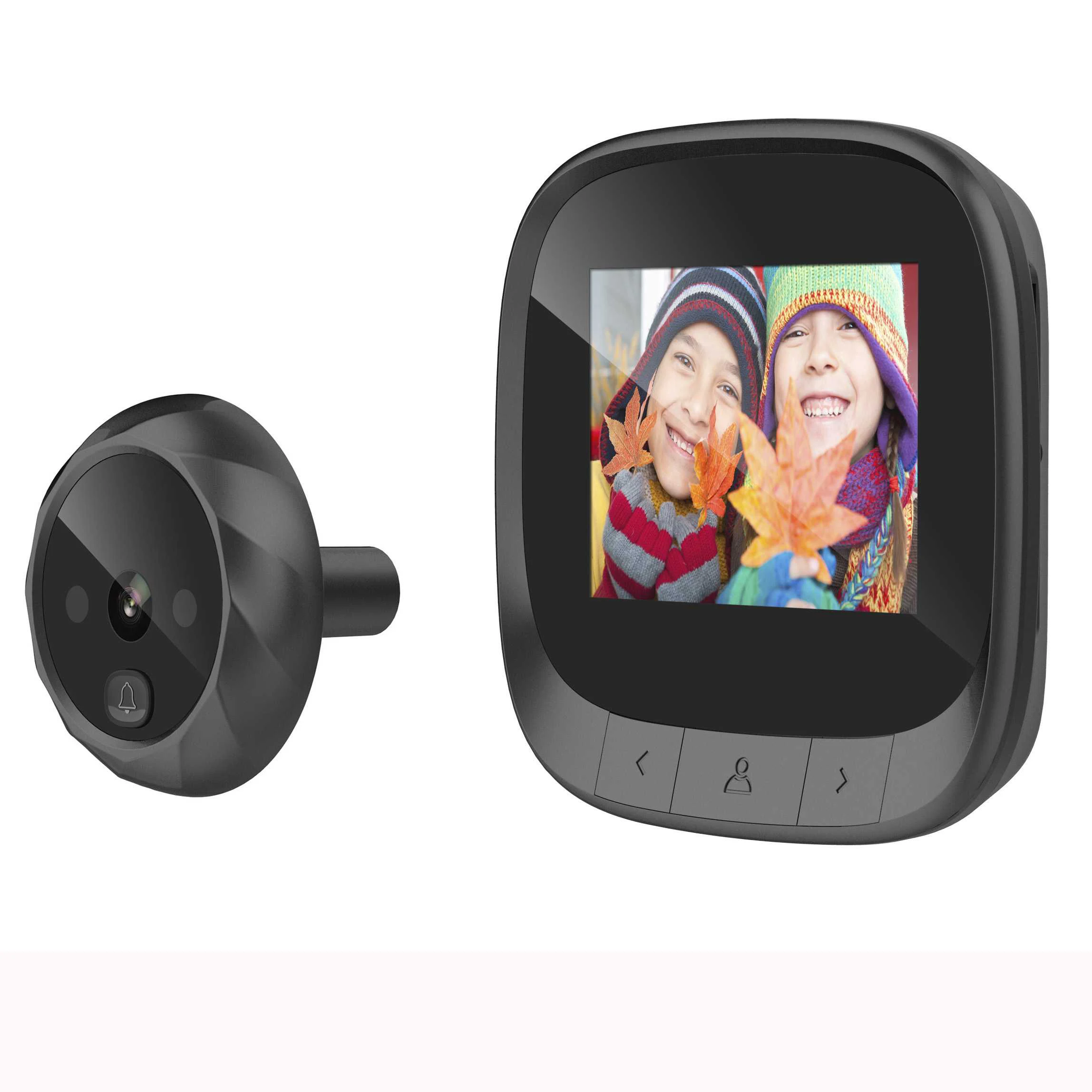 Электронный дверной глазок Белл 2 4 &quotЖК-экран ИК ночной камера фото запись