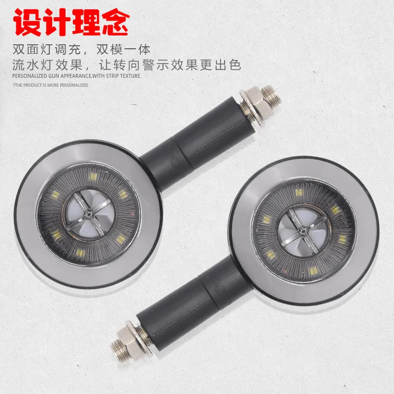 

Universal Motorcycle Turn Signal Light Scooter Flasher ABS Plastic Motorbike Accessories for Kawasaki Suzuki Honda Yamaha Ducati