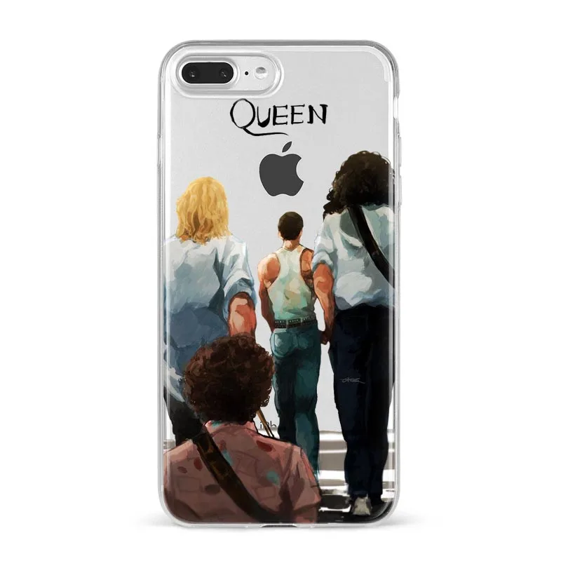 Phone Case For Coque iPhone X XR XS 11 12 13 14 Pro Mini Max 8 7 Plus SE Freddie Mercury Queen band Soft Silicone Fundas Cover images - 6