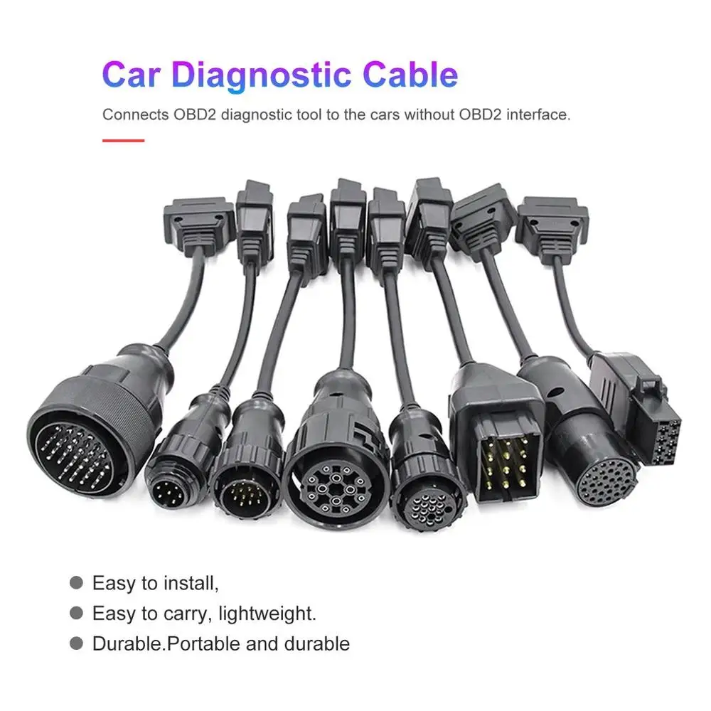 Кабели для грузовиков Pro OBD2 OBDII автомобильные кабели диагностический инструмент