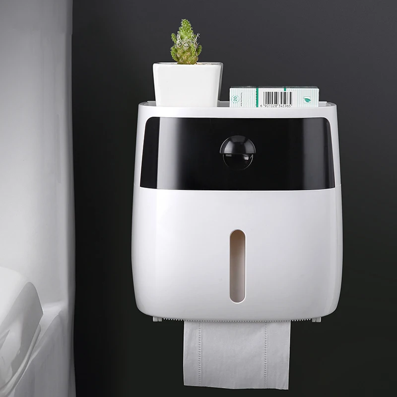 

Toilet Paper Roll Holder Paper Towel Holder Wall Mounted Wc Roll Paper Stand Case For Toilet Paper Bathroom Accessories