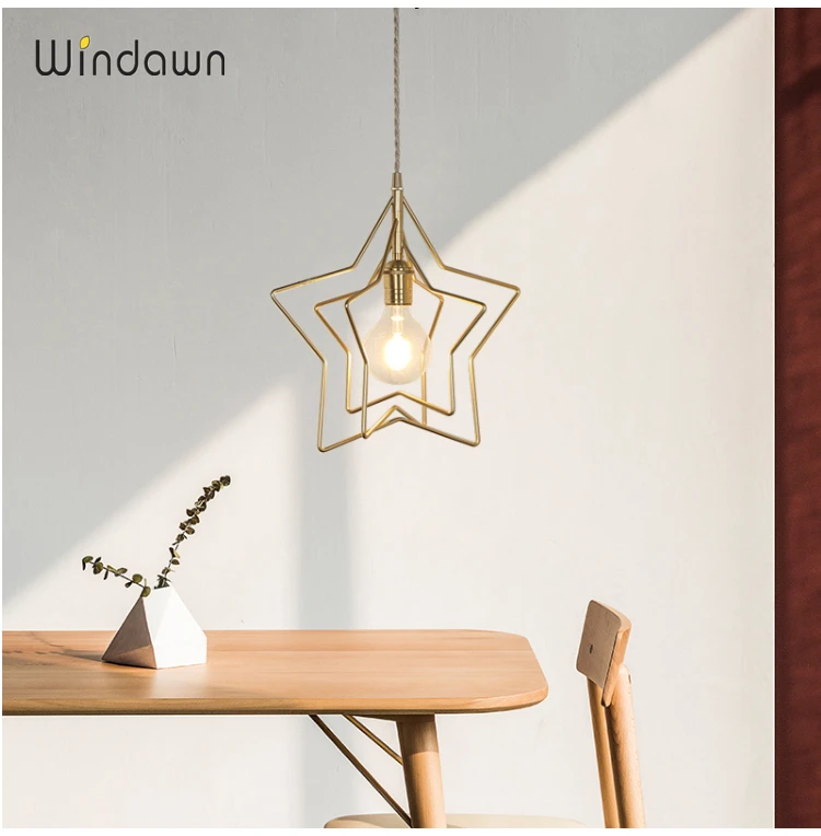 Windawn скандинавские современные подвесные светильники классические латунные