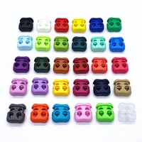 20pcs 16x16mm colorful plastics pig nose buckle rope clasp accessories diy spring adjustment buckle backpack rope botton