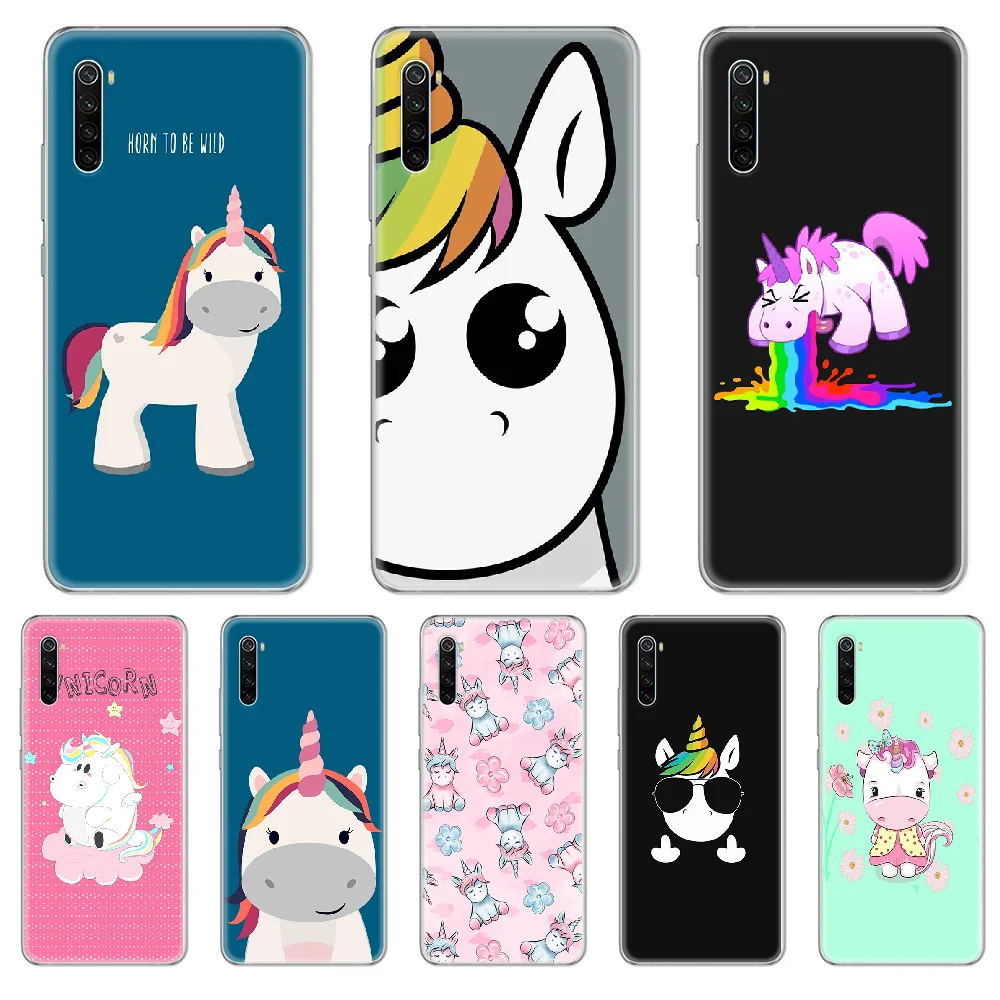 Прекрасный мультфильмы Единорог horse чехол для телефона xiaomi Redmi 3S 4A 5A 6A 5 Plus 4X 7 8 8a CC9