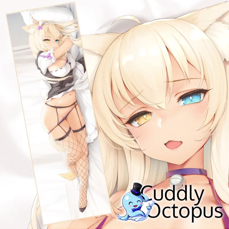 Двухсторонний чехол для подушки аниме некопара кокос дакимакура обнимающая тело