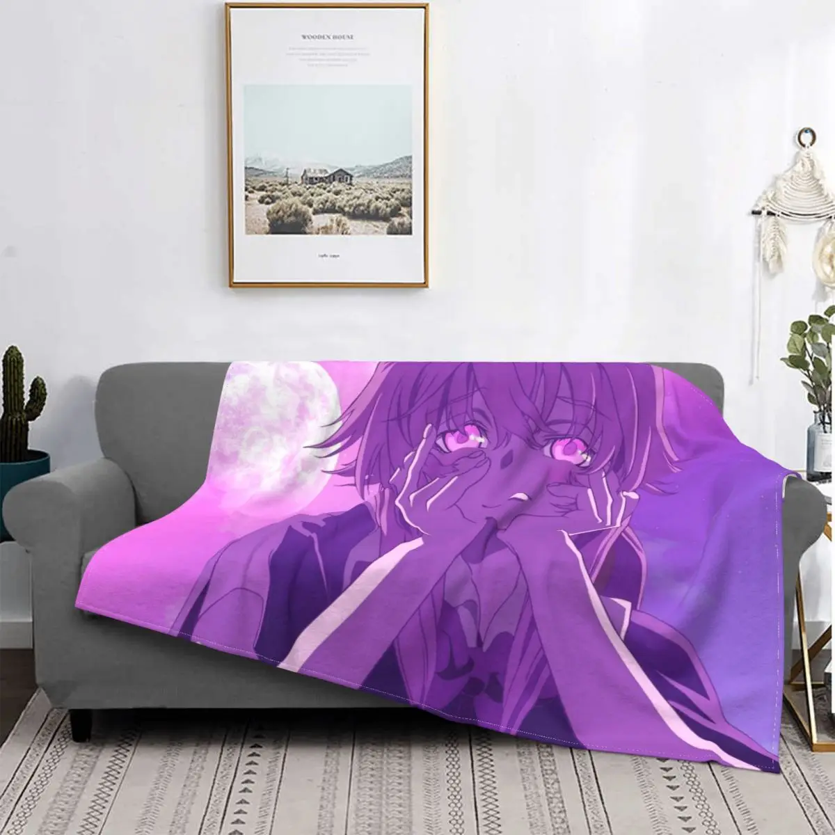 

Yuno Gasai ковер для гостиной текстильный флокирующий одеяло для кровати покрывала Роскошное Одеяло фланелевое одеяло
