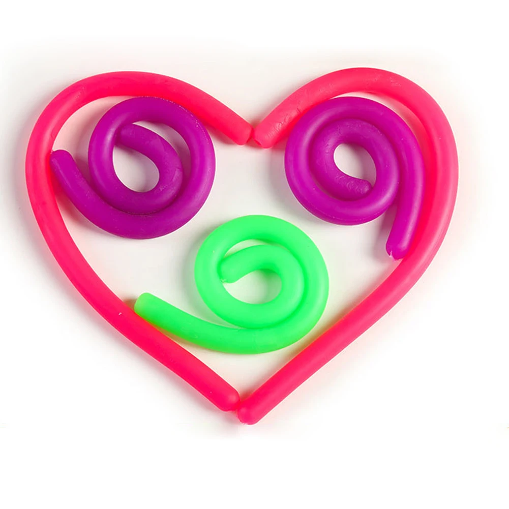 

Kids Adult Antistress Toys Soft Rubber Noodle Elastic Rope Toys Stretch String Decompression Toy Relief Stress Toy for Children