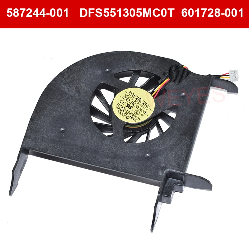 

New 587244-001 DFS551305MC0T 601728-001 DC 5V 0.5A Three Lines Cooling Fan