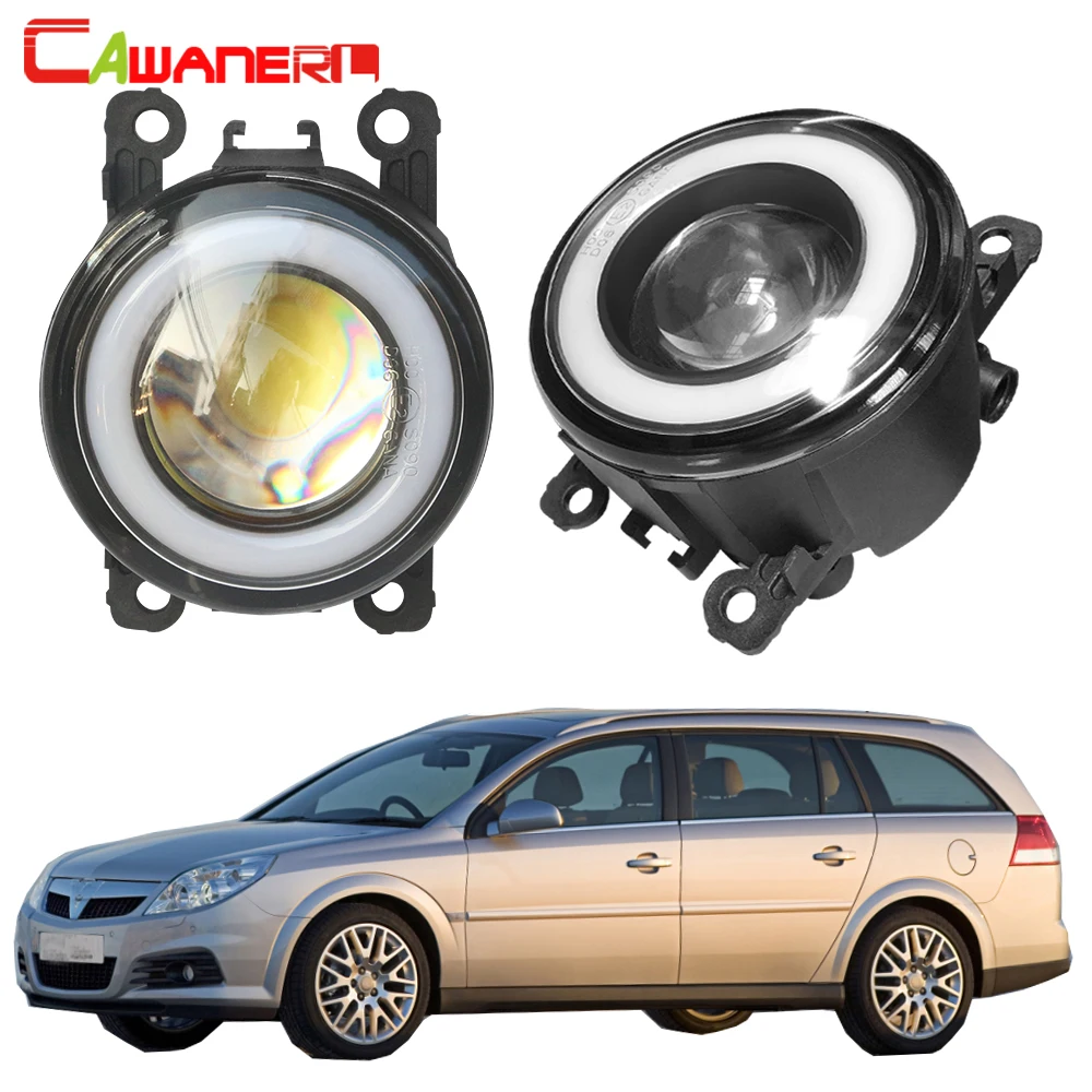 Cawanerl для Opel Vectra C автомобильные H11 Светодиодный Противотуманные фары COB Angel Eye