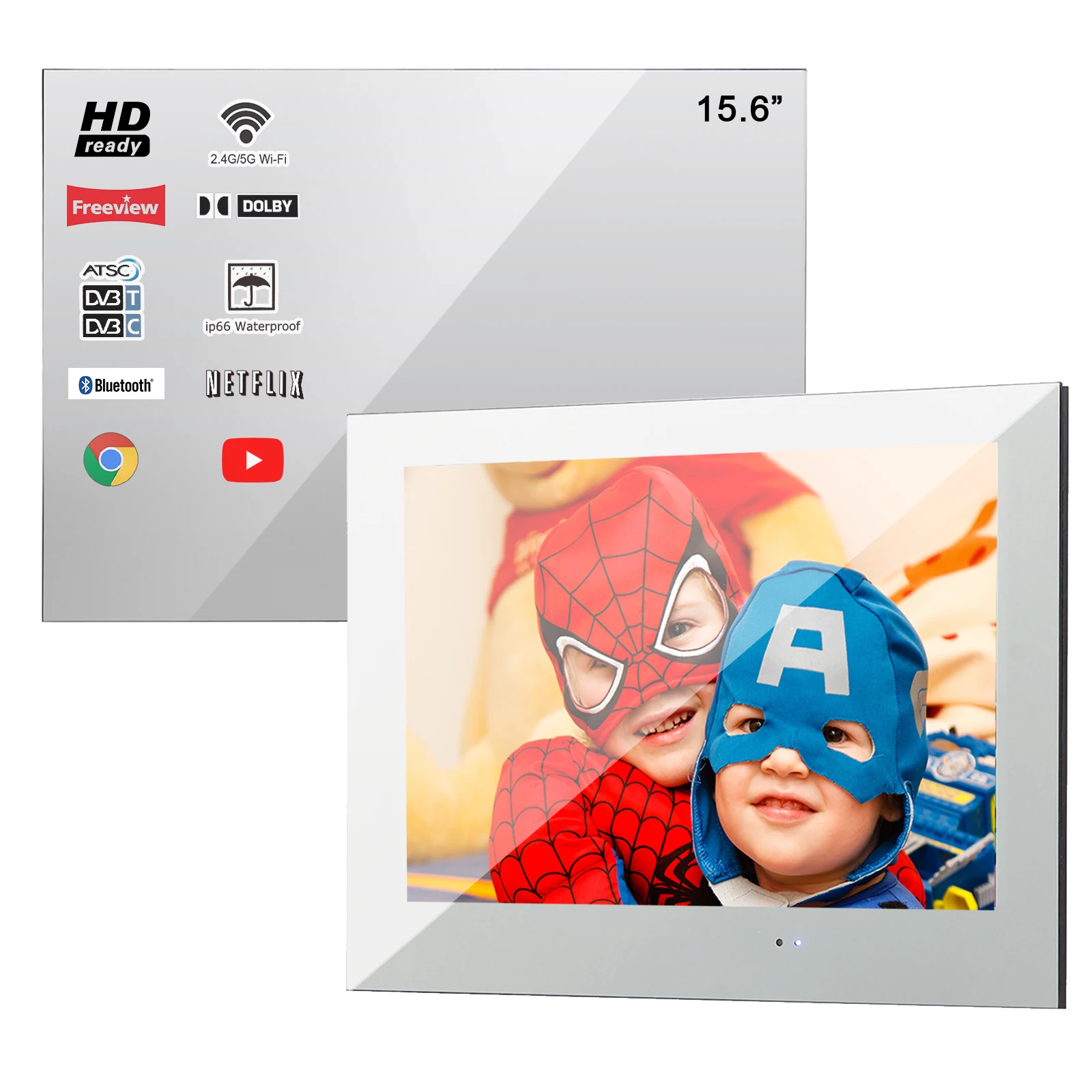 Умный светодиодный телевизор для ванной комнаты Souria 15 6 дюймов Android 10 0 IP66