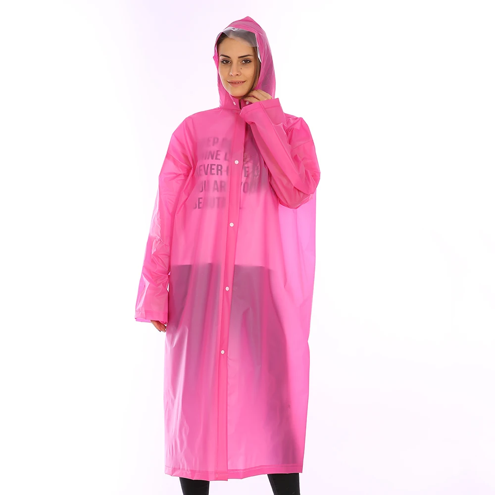 Водонепроницаемый плащ хорошего качества многоразовый прозрачный из ПВХ Модный