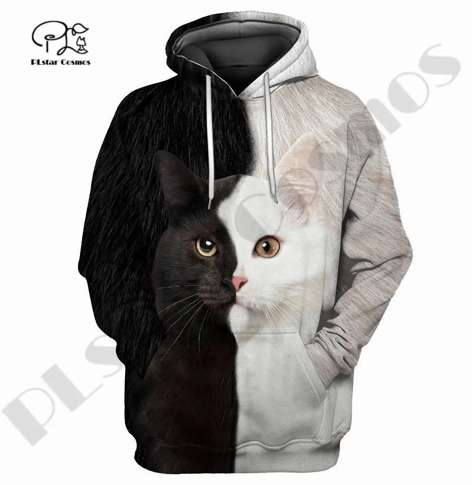 

PLstar Cosmos 3Dprinted Newest Cat Animal Yinyang Harajuku Streetwear Pullover Funny Unique Unisex Hoodies/Sweatshirt/Zip Style1