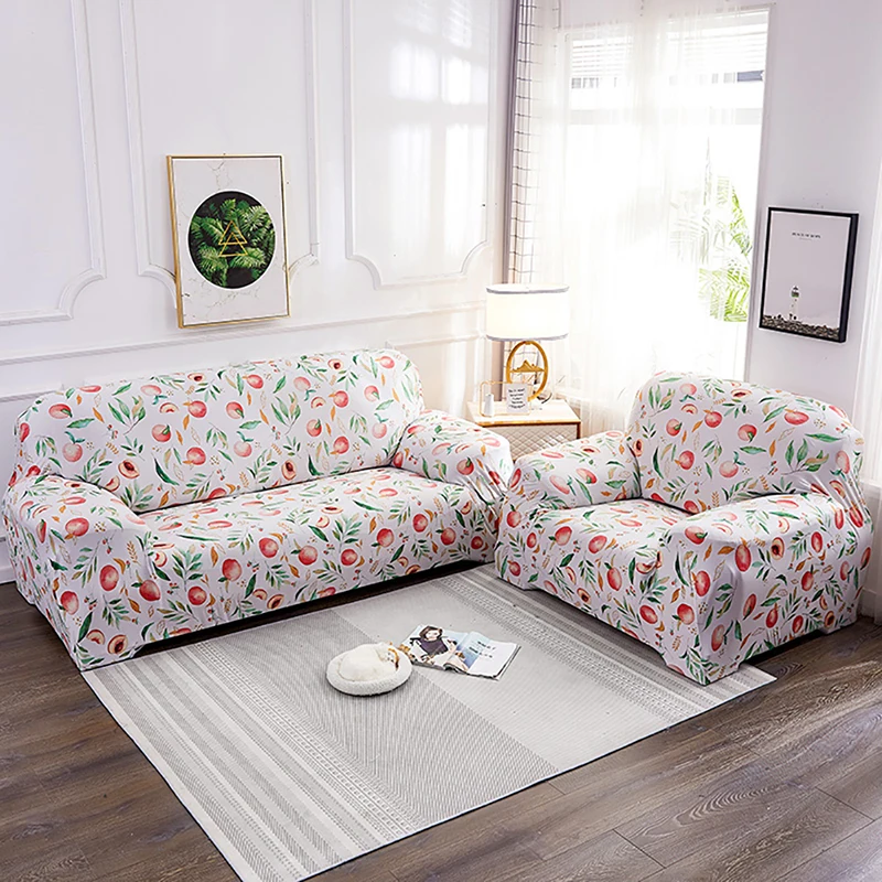 

1/2/3/4 Seater Color Elastic Sofa Cover Spandex Modern Polyester Corner Sofa Couch Slipcover Chair Protector Living Room