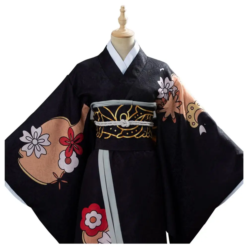 

Demon Slayer Kimetsu no Yaiba Cosplay Costume Kibutsuji Muzan Female Kimono Dress Uniform Halloween Carnival Costume Made