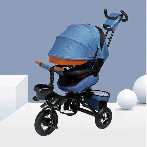 Folding and Lying Children's Tricycle Bicycle 1-3-6 Years Old Baby Stroller Baby Light Bicycle Three Wheel Bikes  Toddler Bike