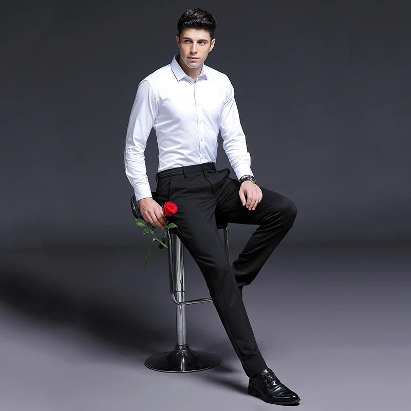 Модные мужские брюки WOLF ZONE 2020 брендовые классические деловые повседневные