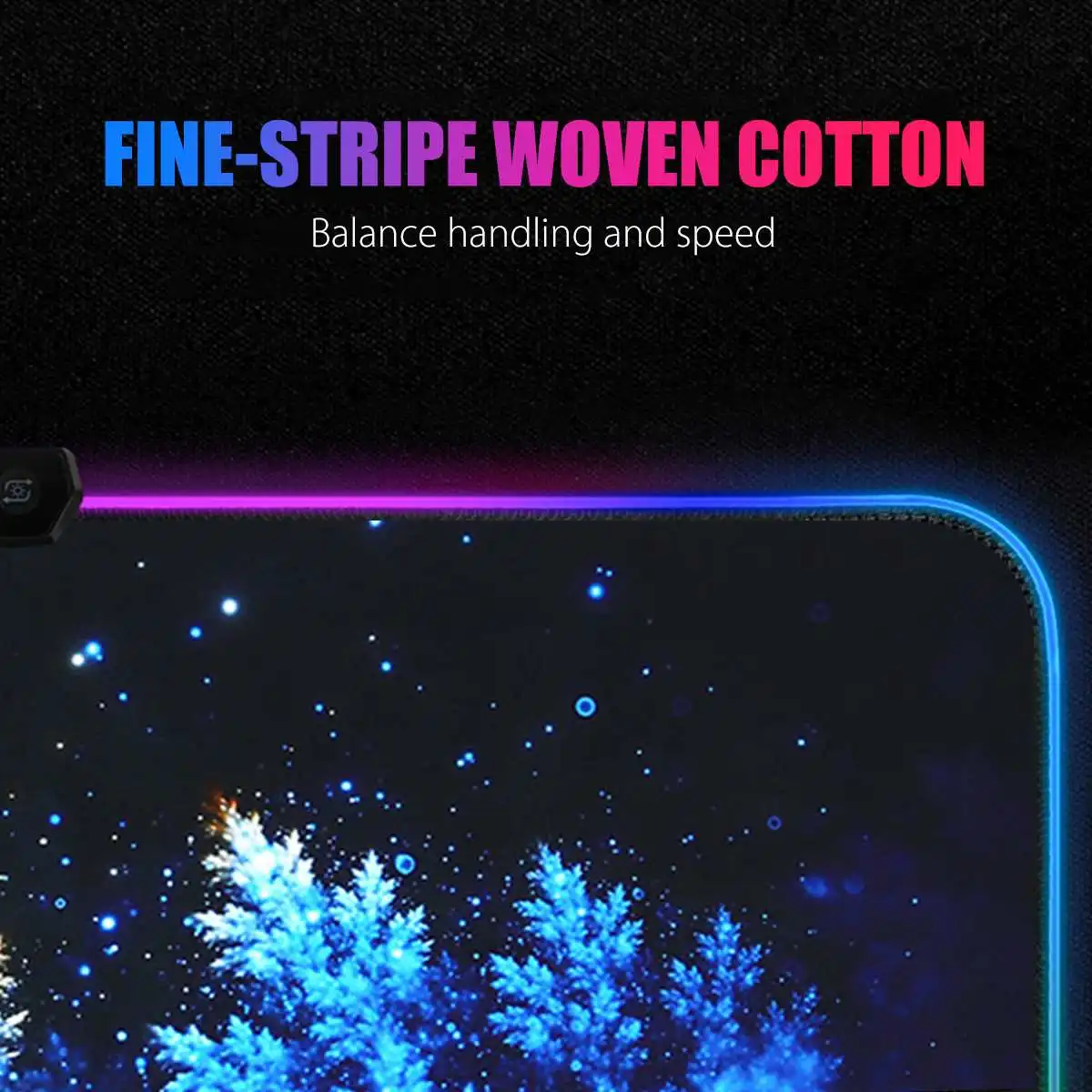 Светодиодный RGB игровой коврик для мыши большой геймерский Коврик Для Мыши с USB